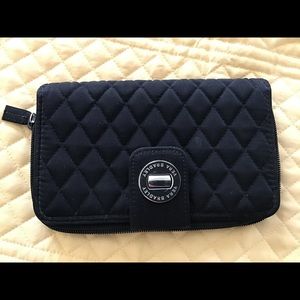 Vera Bradley Black turn lock wallet